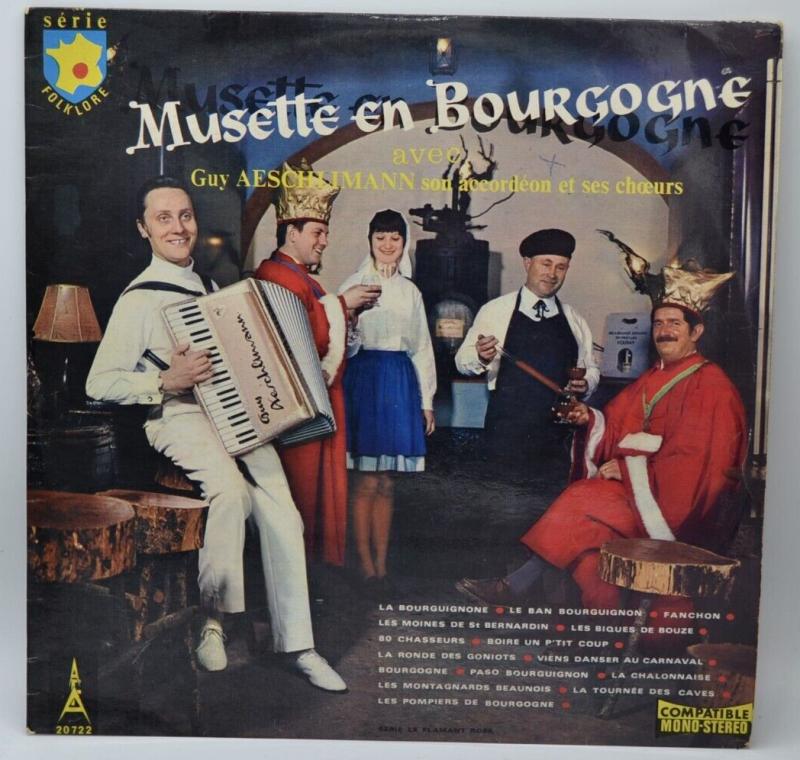 musette en bourgogne guy aeschliann - disque vinyle 33 tours