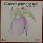 Concerto for a voice by Saint Preux - 33 rpm vinyl record