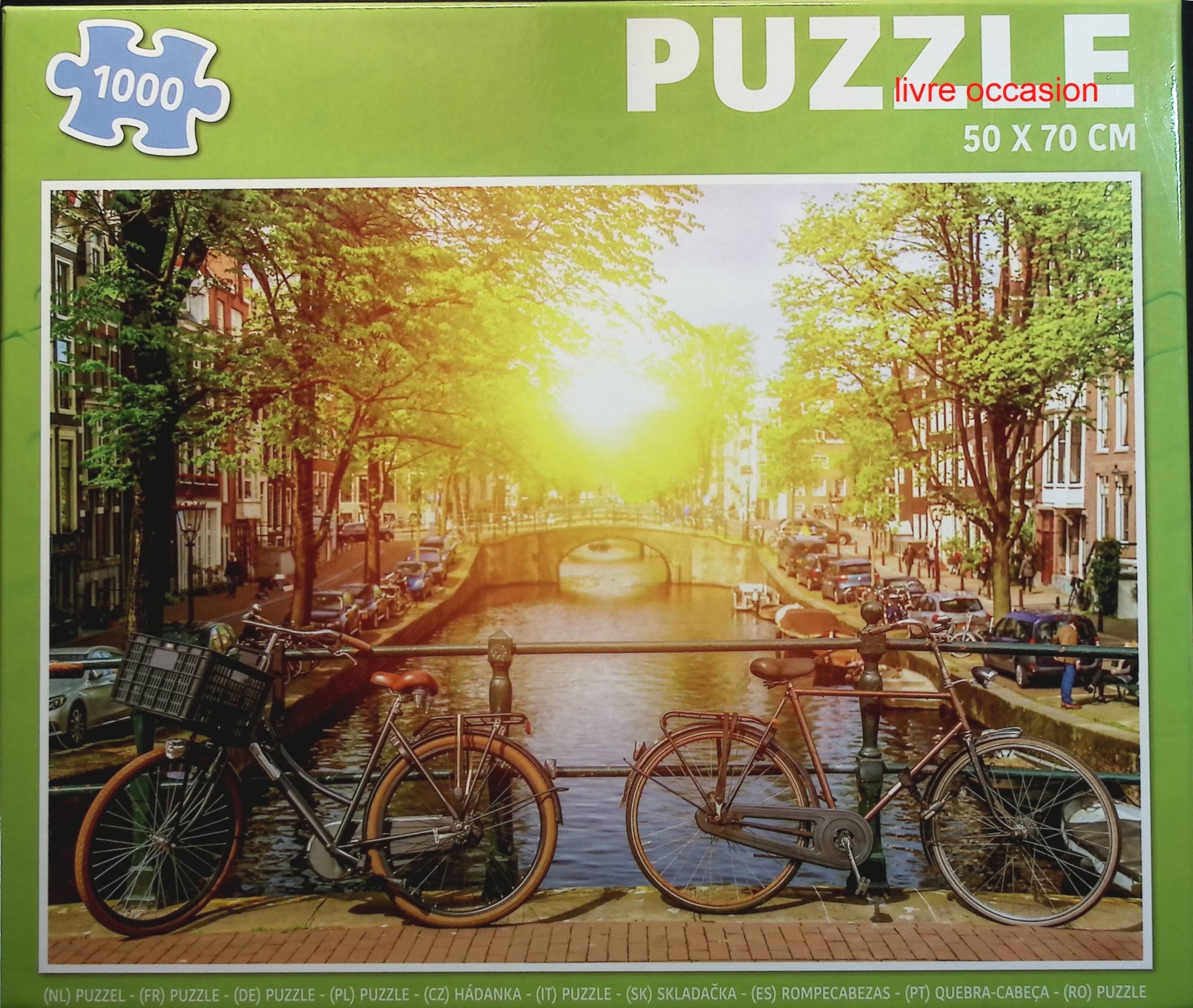 Vélo canal - 1000 pièces - jeu de société Puzzle
