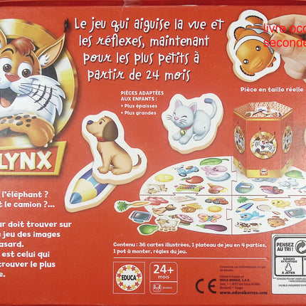 Mon Premier Lynx 36 images Educa Borras – Jeu éducatif d’observation pour enfants - jeu de société