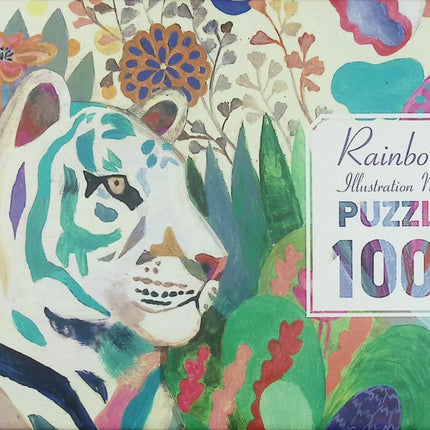 Puzzle Djeco Rainbow Tigers 1000 pièces Galerie de Puzzles animaux illustration artistique dès 9 ans famille adulte - jeu de société Puzzle