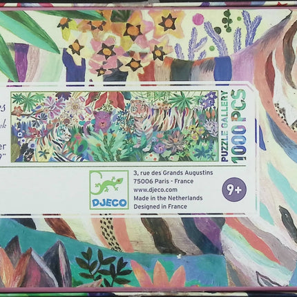 Puzzle Djeco Rainbow Tigers 1000 pièces Galerie de Puzzles animaux illustration artistique dès 9 ans famille adulte - jeu de société Puzzle
