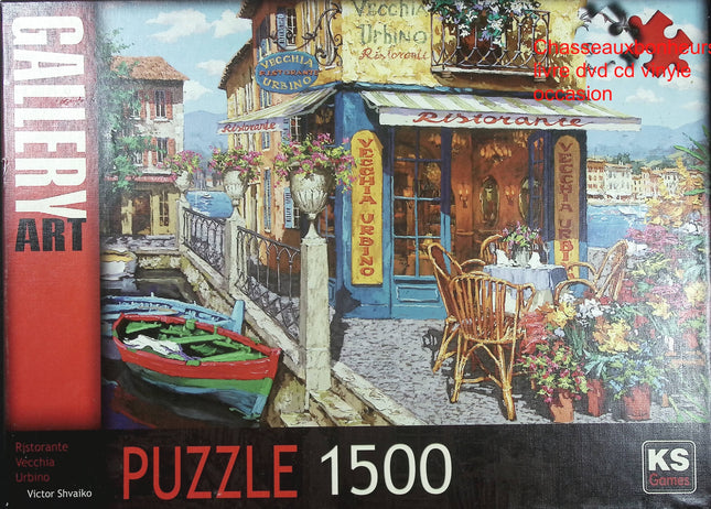 Puzzle 1500 pièces Ristorante Vecchia Urbino Gallery Art paysage restaurant italien décor détaillé adulte - jeu de société Puzzle