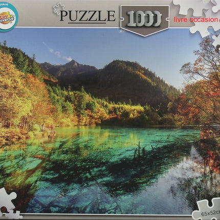 Montagne automne reflet sur eau - 1000 pièces - jeu de société Puzzle
