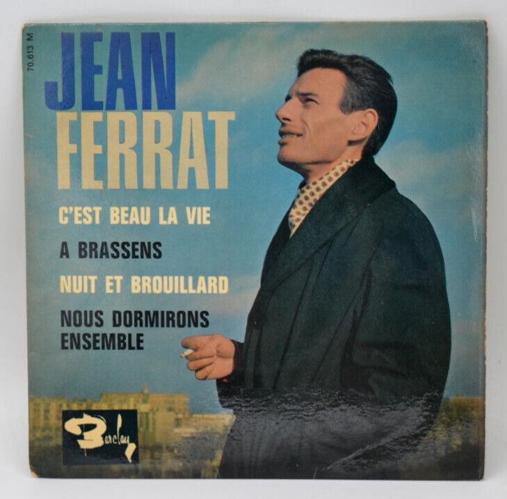 Jean Ferrat – Das Leben ist schön – To Brassens – 45 U/min Vinyl-Schallplatte