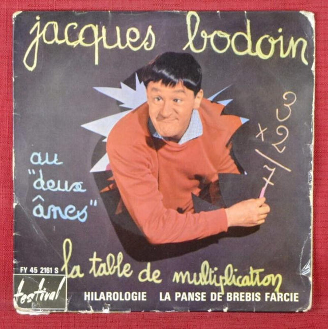 Jacques Bodoin – Bei den „zwei Eseln“ – Hilarology – 45 U/min Vinyl-Schallplatte