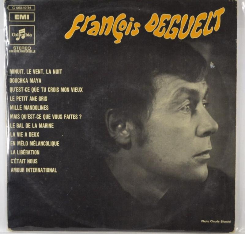 Midnight the wind the night François Deguelt - 33 rpm vinyl record