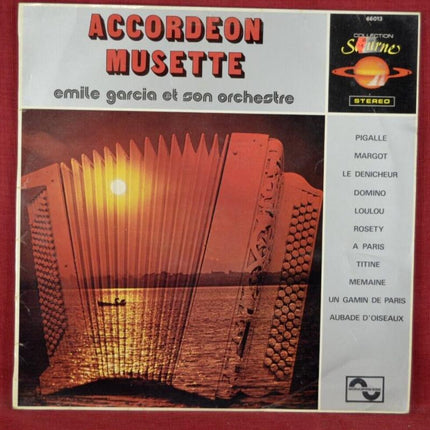 accordion musette Emile Garcia and his orchestra - 33 rpm vinyl record