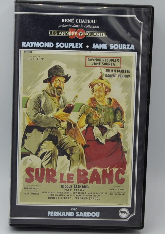 VHS video cassette K7 - on the Raymond Souplex bench