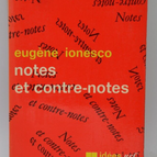 Notes and Counternotes - Eugène Ionesco - 1970 - book