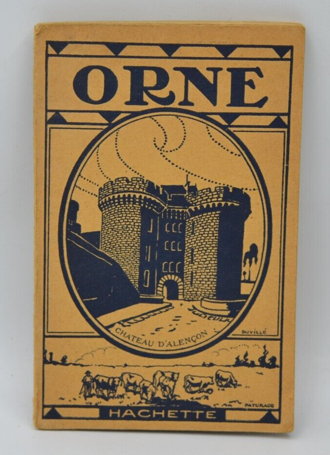 Orne castle Alençon - Hachette bookstore - 1924 - book