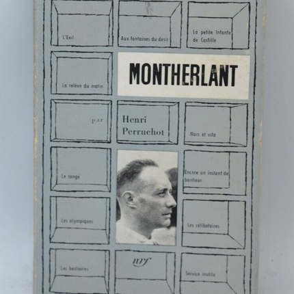 Montherlant - Henri Perruchot - 1959 - book