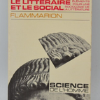 Le littéraire et le social - Robert Escarpit - 1970 - livre