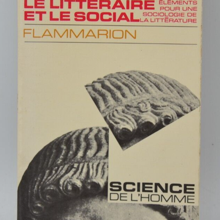 Le littéraire et le social - Robert Escarpit - 1970 - livre