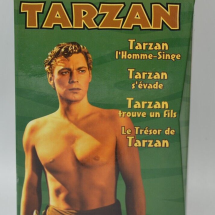 Tarzan the Ape Man Escapes Weissmuller 4 VHS Box Set - VHS Video Cassette K7