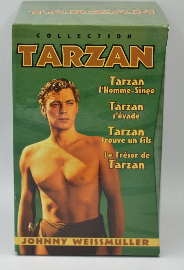 Tarzan, der Affenmensch, entkommt Weissmuller 4 VHS-Box-Set - VHS-Videokassette K7