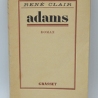 Adams - René Clair - 1926 - livre