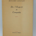Über den Geist der Eroberung - Benjamin Constant - 1947 - Buch