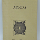 Ajours - André Champ - livre