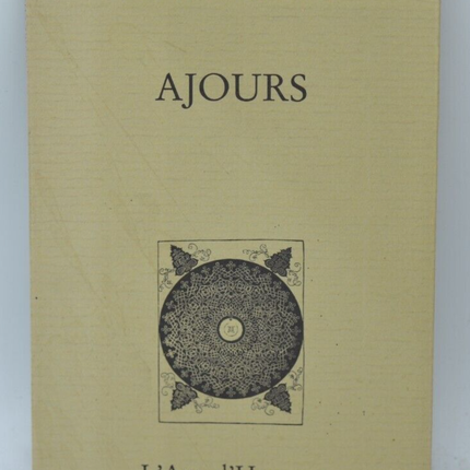 Ajours - André Champ - livre