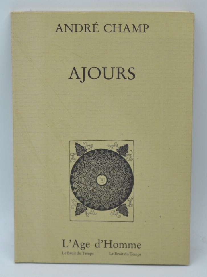 Ajours - André Champ - book