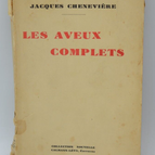 Die vollständigen Bekenntnisse - Jacques Chenevière - 1931 - Buch