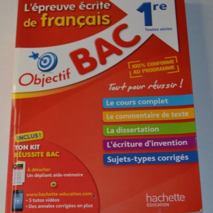 Objective Bac – 1. Reihe – schriftlicher Französischtest – Buch