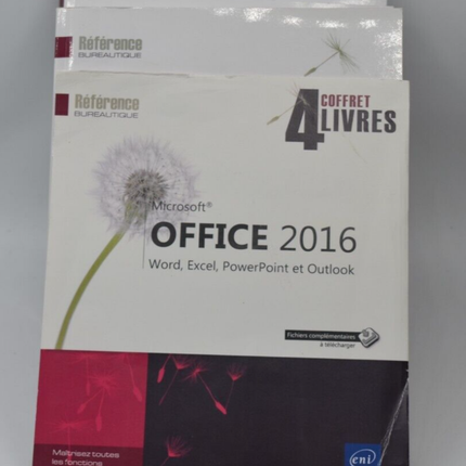 Microsoft Office 2016 - Coffret de 4 livres Word Excel PowerPoint Outlook
