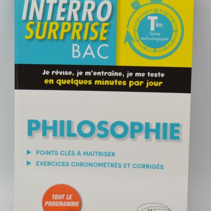 Philosophie interro surprise Bac Tles - Gallique Christophe - Livre