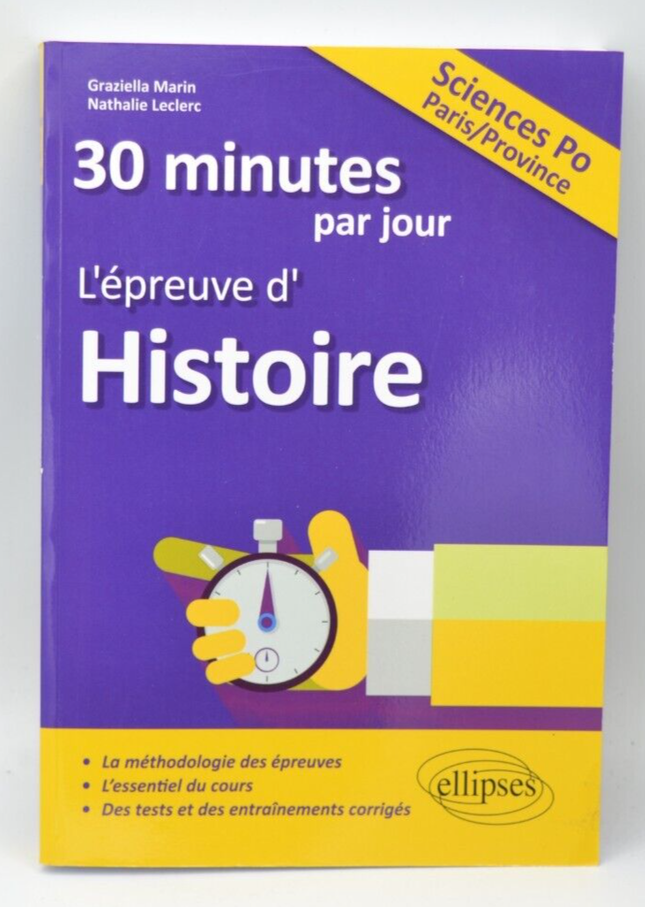 L'épreuve d'histoire - Sciences Po - Graziella Marin - Livre