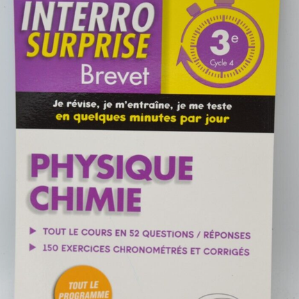 Physique - chimie brevet - 3e cycle 4 - Thierry Paquerot - Livre