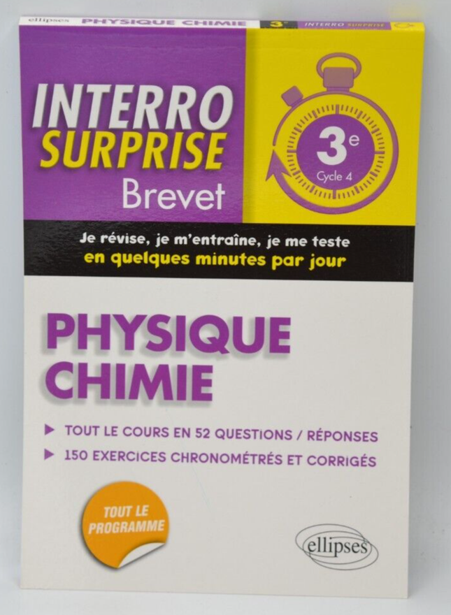 Physique - chimie brevet - 3e cycle 4 - Thierry Paquerot - Livre