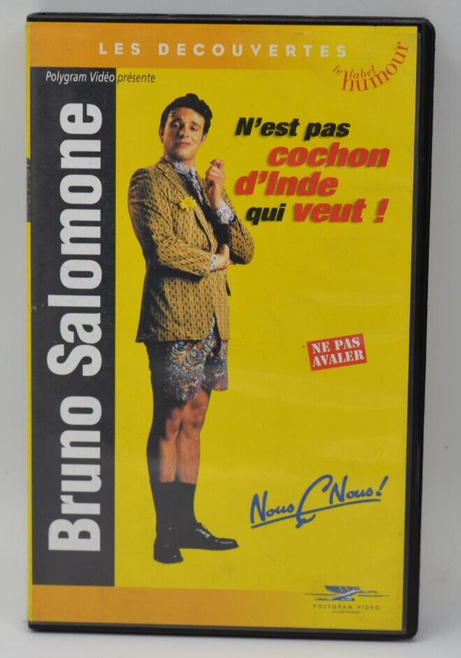 VHS video cassette K7 - Not everyone can be a guinea pig - Bruno Salomone