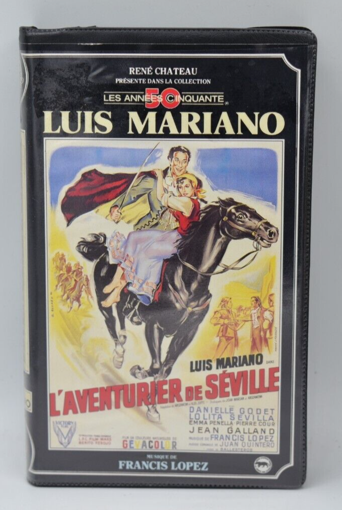VHS video cassette K7 - The Adventurer of Seville - Luis Mariano