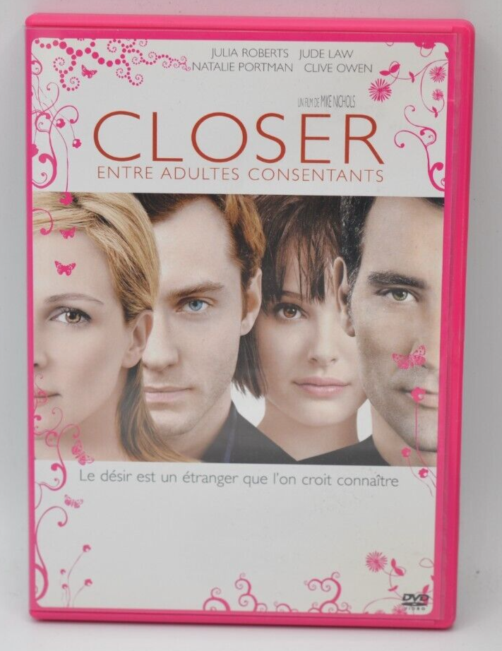 Closer Entre adultes consentants - Julia Roberts - Jude Law - Natalie Portman - Drame DVD