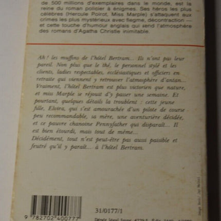 A l'Hôtel Bertram - Agatha Christie - livre
