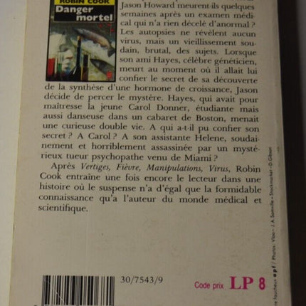 Deadly Danger - Robin Cook - book