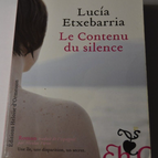 Le contenu du silence - Lucia Etxebarria - livre