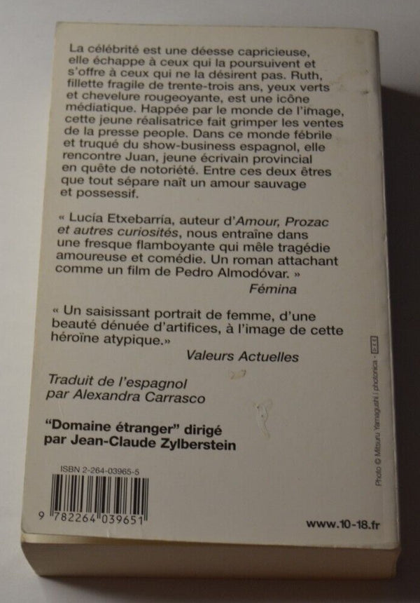 De l'amour et autres mensonges - Lucia Etxebarria - livre