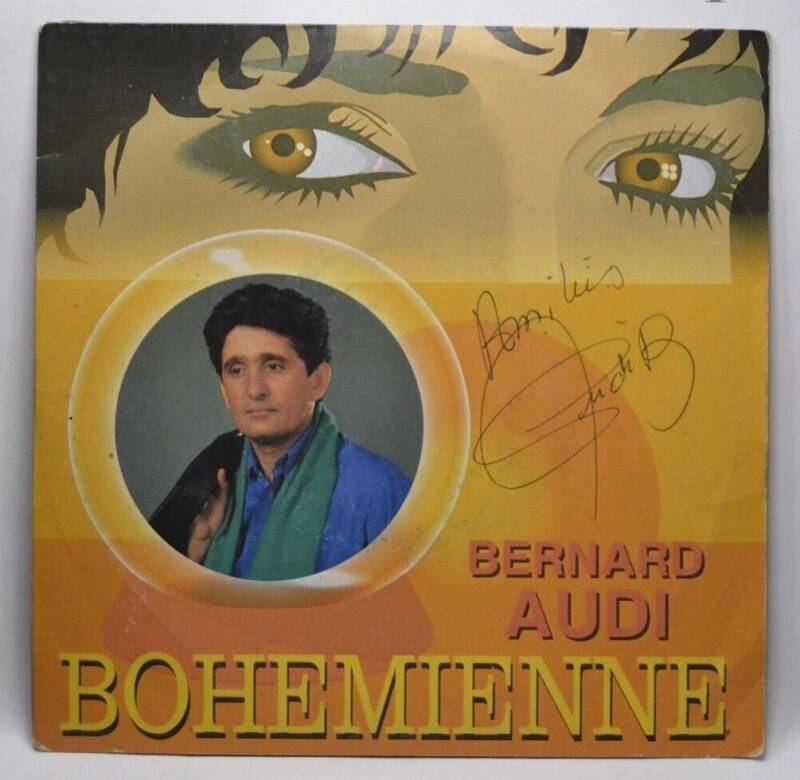 45 U/min Vinyl-Schallplatte – Bohemienne Bernard Audi + signierte Widmung