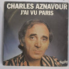 45 U/min Vinyl-Schallplatte – I saw Paris von Charles Aznavour