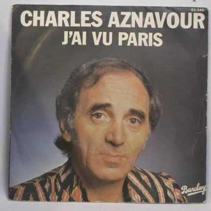 45 U/min Vinyl-Schallplatte – I saw Paris von Charles Aznavour