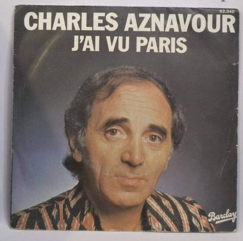 45 U/min Vinyl-Schallplatte – I saw Paris von Charles Aznavour