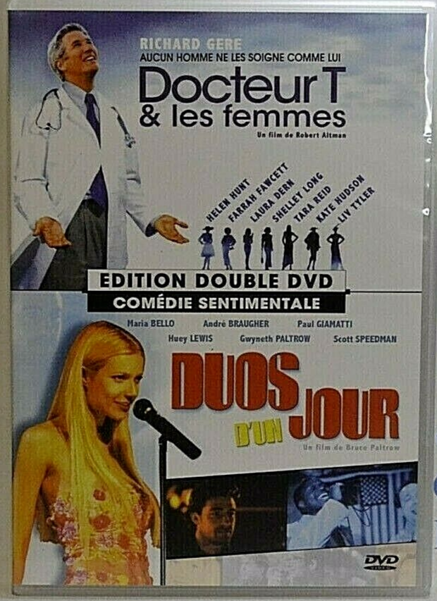 dvd - docteur t & les femmes - Duos d'un jour - 2 films - Richard gere - comédie