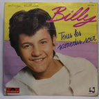 disque vinyle 45 tours - tous les samedis soir billy