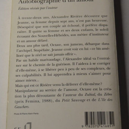 Autobiographie d'un amour - Alexandre Jardin - livre