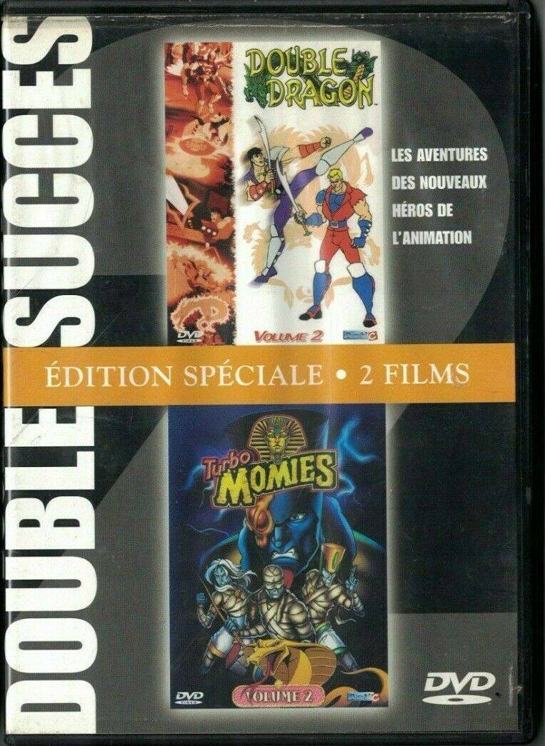 dvd - double succès - double dragon et turbo momies - volume 2