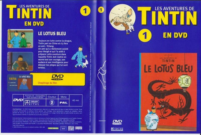 Dvd - Les Aventures de Tintin - Le Lotus Bleu - Vol. 1 - DVD