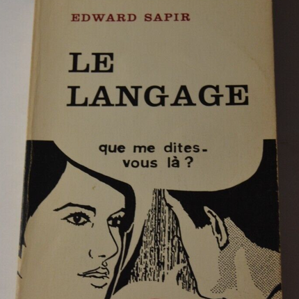 Language - Edward Sapir - book
