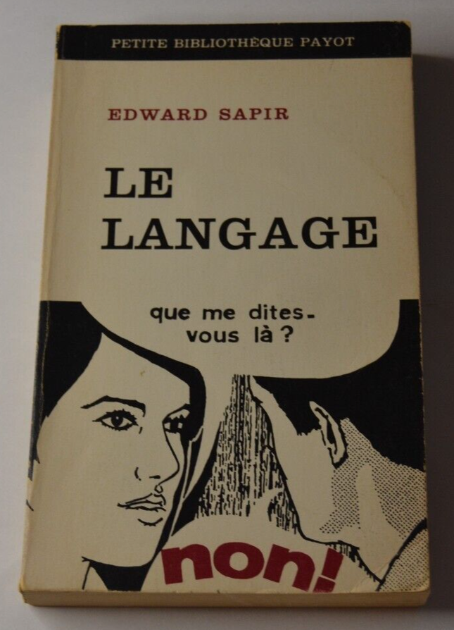 Le langage - Edward Sapir - livre